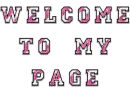 welcome to my page