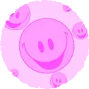 pink smilely face