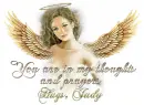 You Are In My Thoughts & Prayers Hugs, Judy