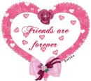 Friends are forvever heart