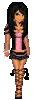Pink + Black doll