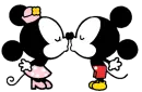 Mickey&Minnie kiss