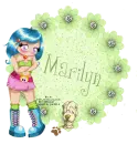 NAME MARILYN/BLUE HAIR GIRL/DOG