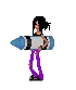 Doll With Blue Crayon
