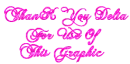 Thank You Delia For Use Of This Graphic