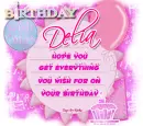 Happy Birthday,Delia