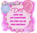 Happy Birthday,Darla