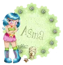 NAME ASMA/BLUE HAIR GIRL