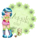 NAME AGGELA/GIRL BLUE HAIR