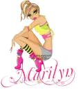 NAME MARILYN/HOT PINK