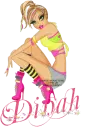 NAME DINAH/HOT PINK