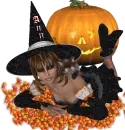 Ann's candy corn witch