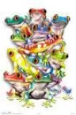 Colorful frogs