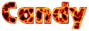 Candy in lava