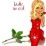 lady in red