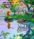 Mermaid and Unicorn Painting by Jim Warren