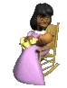  woman rocking baby