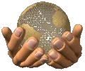 Jesus holding world in his hands