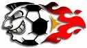 Soccer ball on fire
