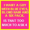 What I want in a guy