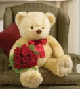 Teddy Bear with Red Roses