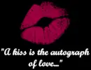 a kiss is the autograph of love