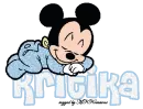 Kritika Sleeping Baby Mickey Mouse