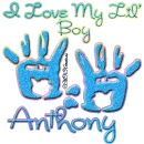 I Love My Lil' Boy Anthony Hand Prints