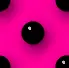 Black Dots w/ Bright Pink