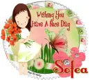 Wishing you have a nice day,Sofea