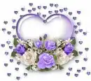 PURPLE HEART N ROSES