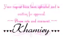 Waiting Approval--Khamiey
