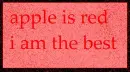 red apple
