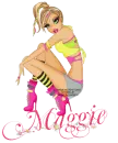 NAME MAGGIE/HOT PINK