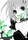 green butterfly anime