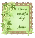 Have a beautiful day, Asma