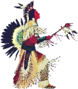 Native american fancy dancer