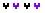 black and purple