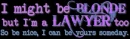 blonde lawyer