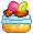 choco strawberry fruit bun