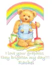 teddy bear painting