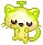 kiwi fruit cat