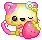 strawberry fruit cat