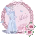 NAME MARILYN/BLUE BEAUTY/PINK FLOWERS