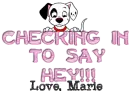 Dog waging tail