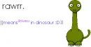 rawr means i love you <33