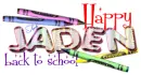 Jaden ... back to school
