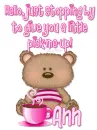 teddy bear with coffee ~ Ann