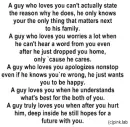 A GUY LOVES YOU IF