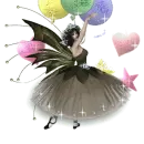Twirling ballerina. 